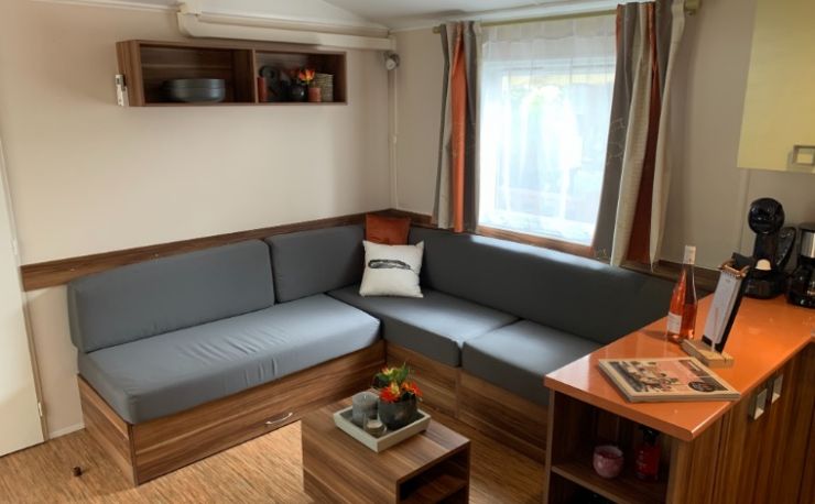 Compleet luxe mobilhome met airco te huur.