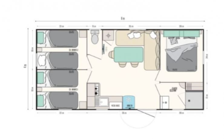 Luxe 6 persoons mobilhome Te huur / Te Koop