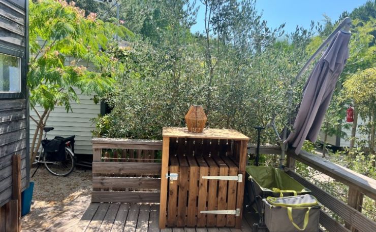 Ruim chalet in groene oase 