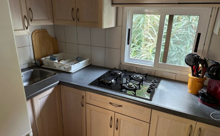 Zéér luxe stacaravan met airco. 