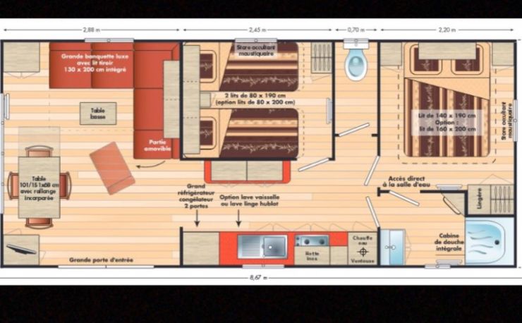 Luxe mobilhome 