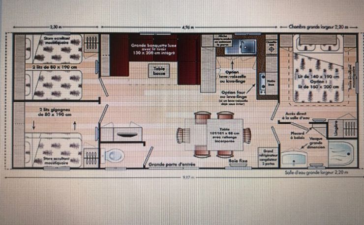 Luxe mobilhome | airco | 3 slaapkamers | zon en schaduwplaatsen 