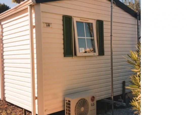 Luxe mobilhome met airco, op 300 meter van het strand en zwembad.